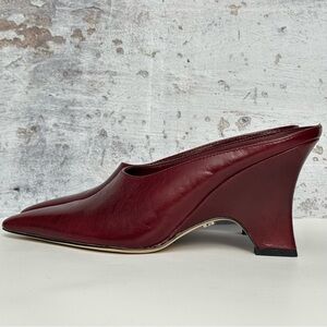 SAM EDELMAN Vonn Heeled Mule - French Burgundy